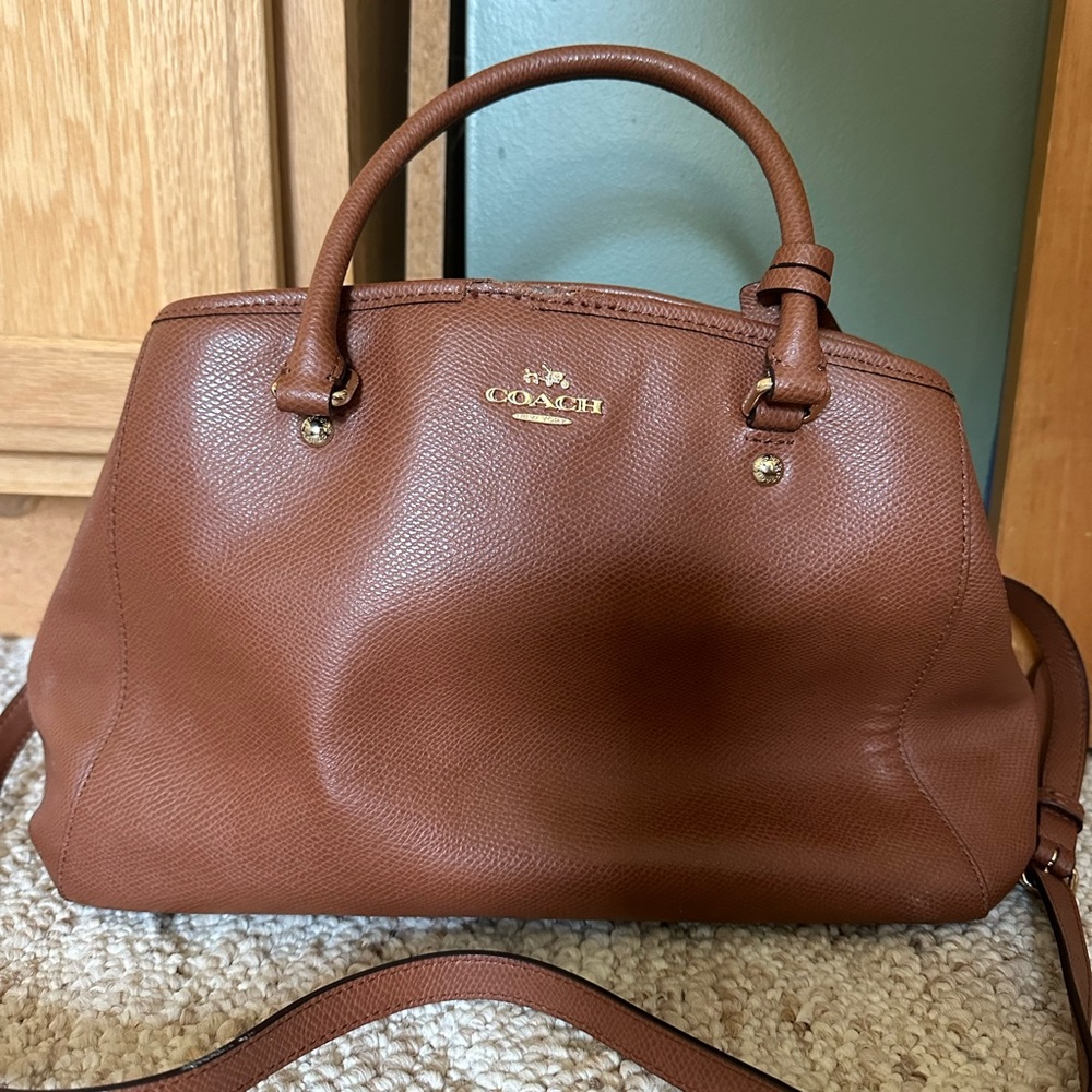 Coach Tan Leather Satchel